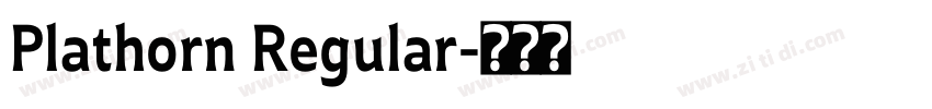 Plathorn Regular字体转换